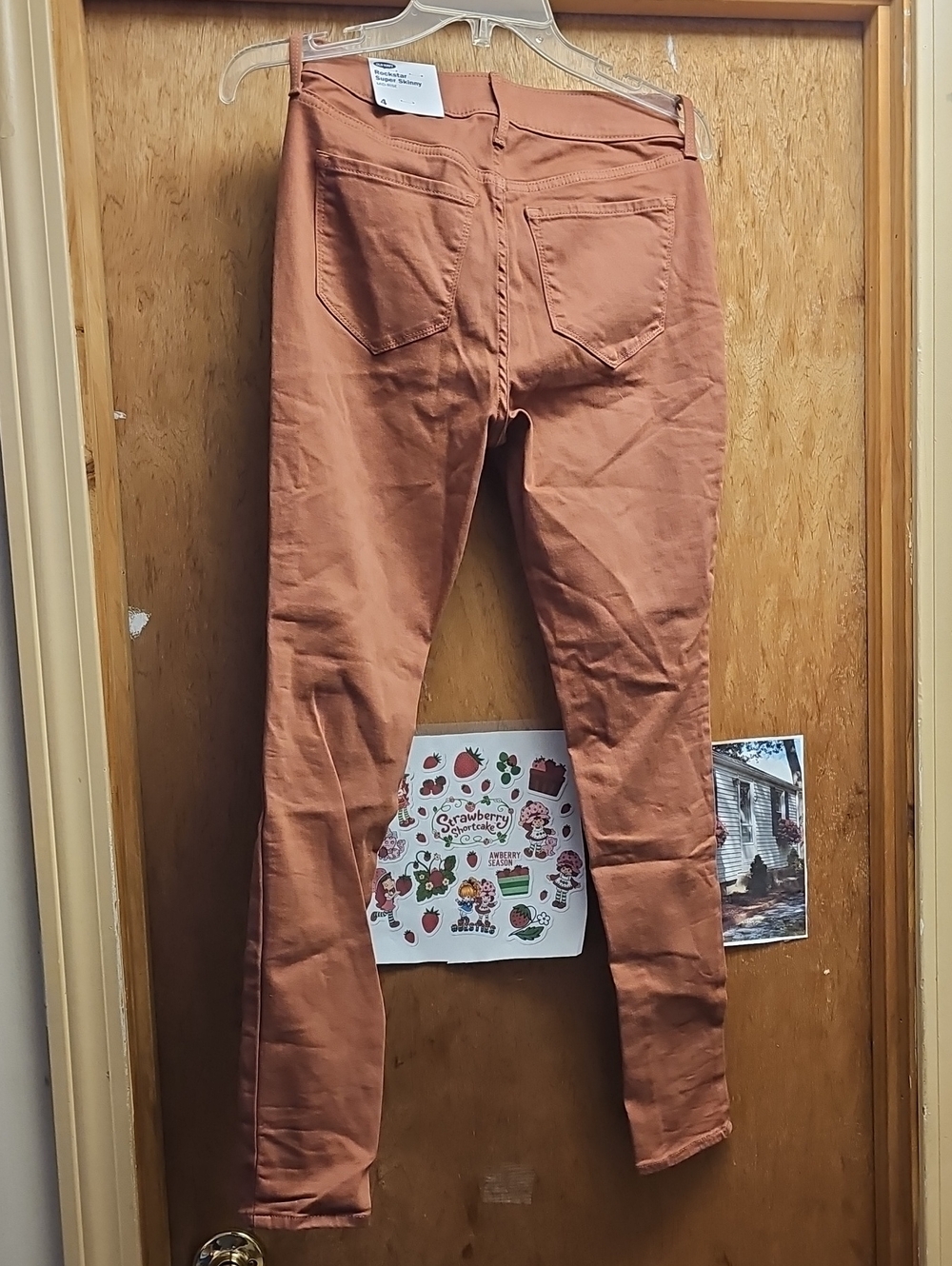 Woman's Old Navy Rockstar Super Skinny Jeans Size 4 Rust